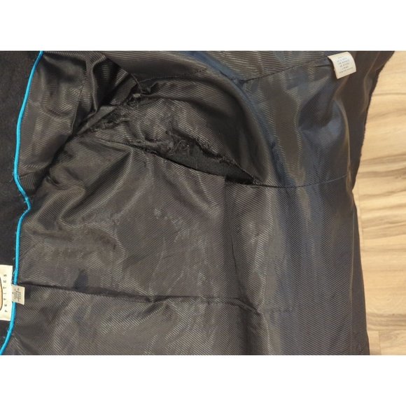 Talbots Wool Mohair Coat Womens Size 6 Black Toggle Front Button Jacket - Picture 8 of 11